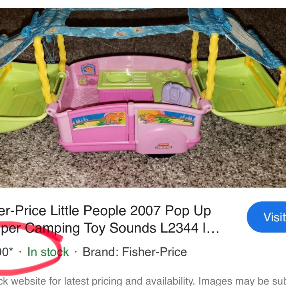 FISHER PRICE LITTLE PEOPLE POP UP CAMPER et al - Picture 8 of 8